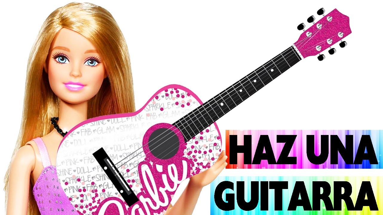 Cómo hacer una guitarra para tu muñeca - Manualidades faciles para muñecas