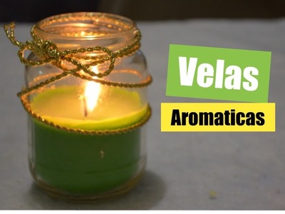 Como hacer velas aromaticas facil.candle diy