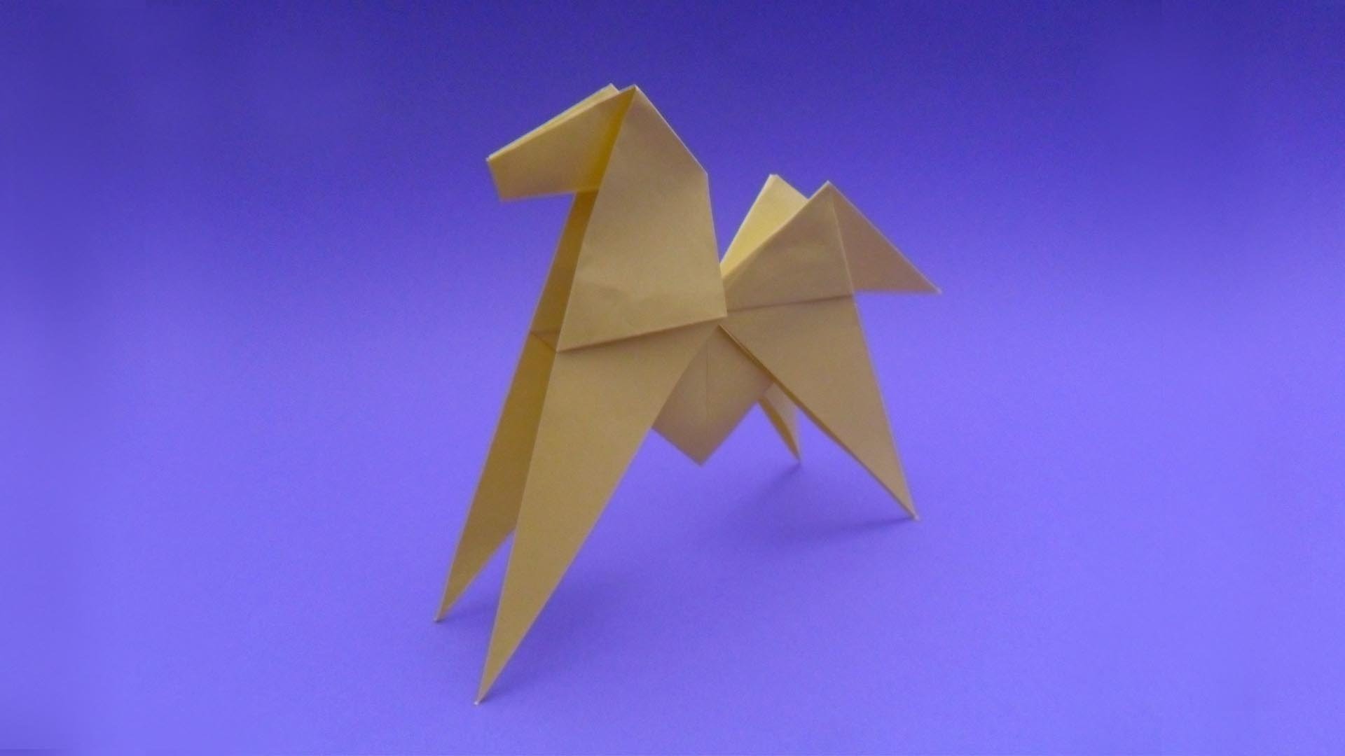 Como se hace un caballo origami