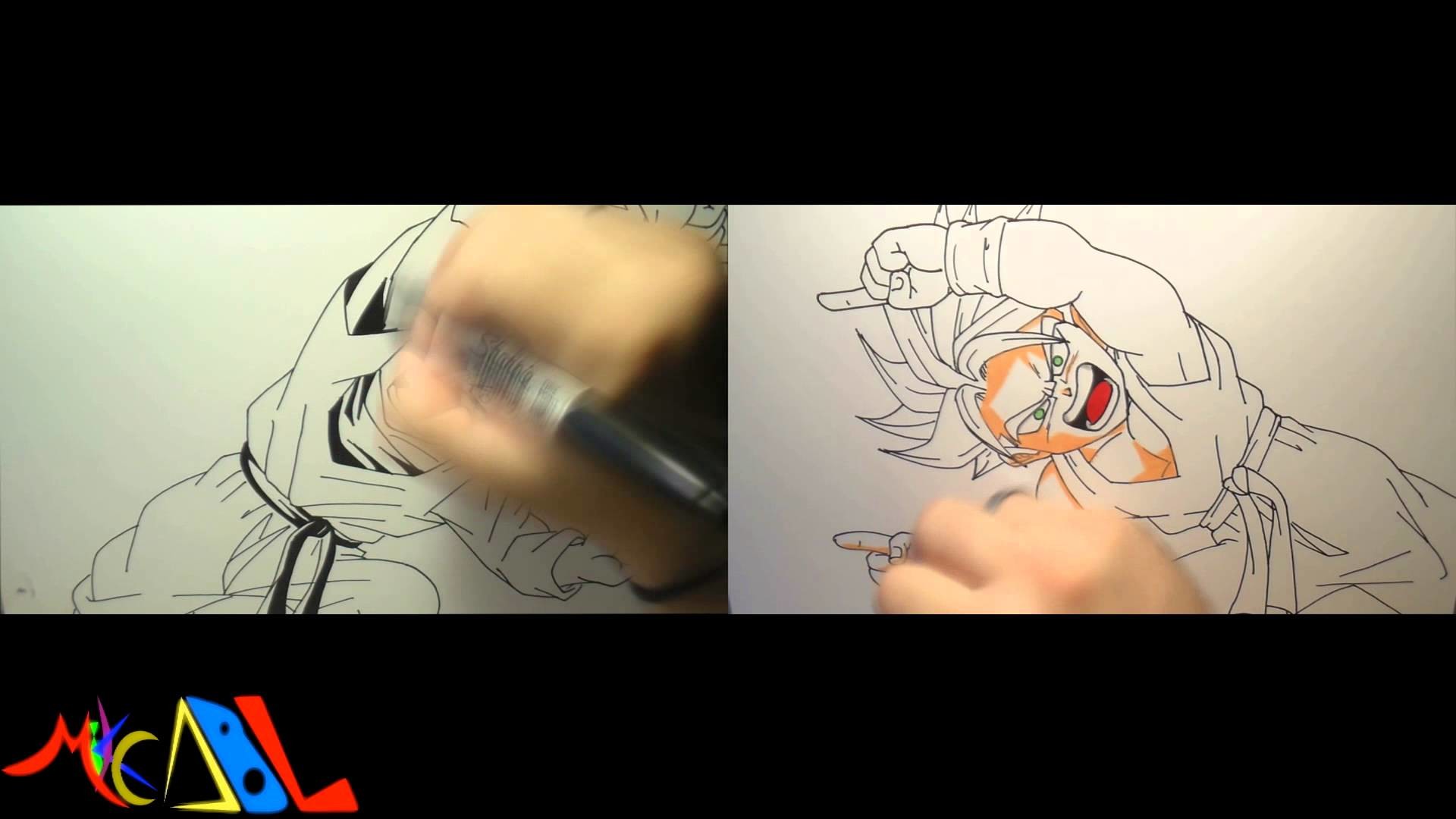 Dibujando a: Goten y Trunks