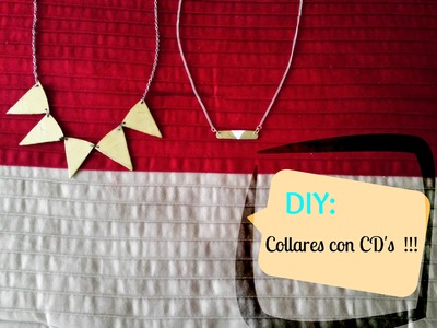 DIY: Collares con cd's !!! ||♥ Haz tus propios collares. accesorios!! || FACIL