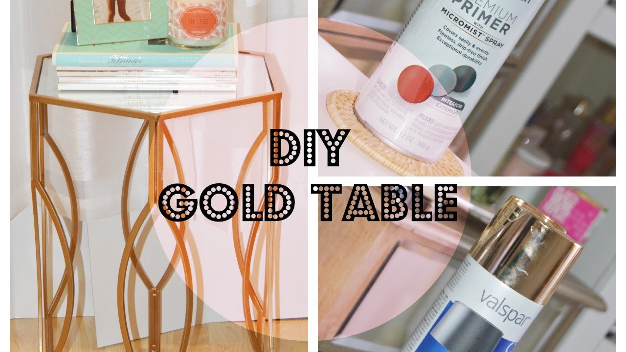 DIY GOLD TABLE