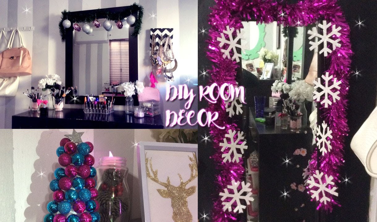 DIY room decor christmas♡| Decoraciones para navidad 2015♡Vlogmas