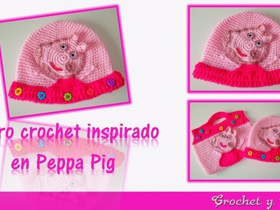 Gorro crochet ganchillo Peppa Pig para niñas – Parte 1