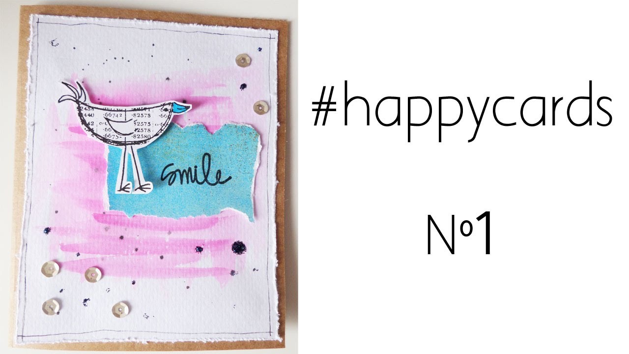 #happycards nº1: Smile. Tarjetas rápidas con materiales baratos.