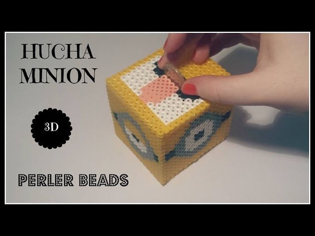 ☆ Hucha MINION en  3D Hama Beads (Perler Beads) ☆