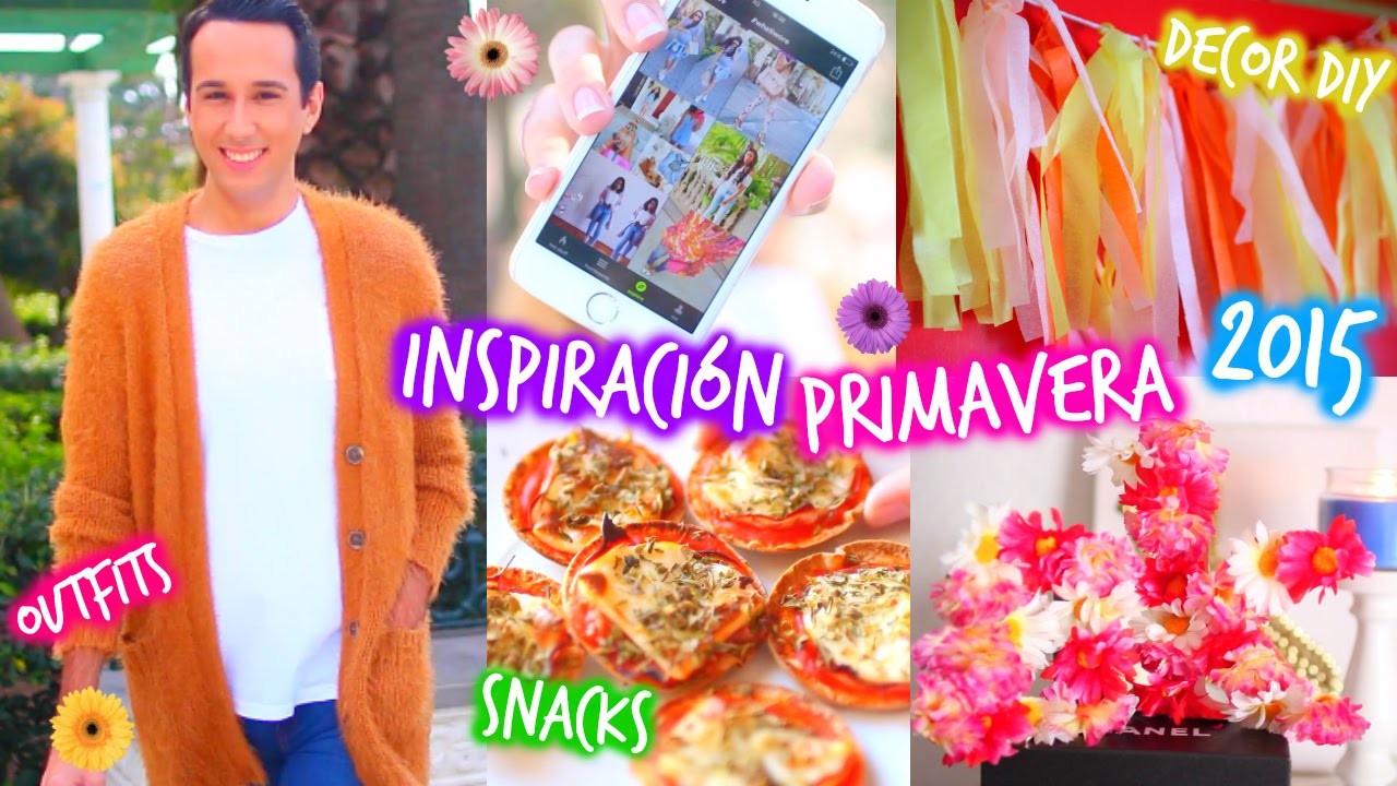 ¡Inspiración para Primavera! 2015 ❀ Decor DIY, Snacks, Música, Outfits, Apps & Más