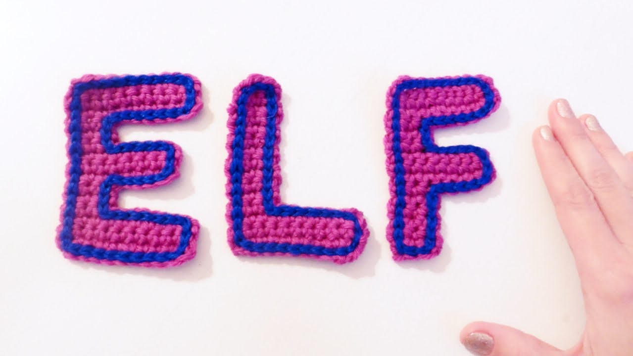 Letras E, L y F a crochet | How to crochet letters E, L and F