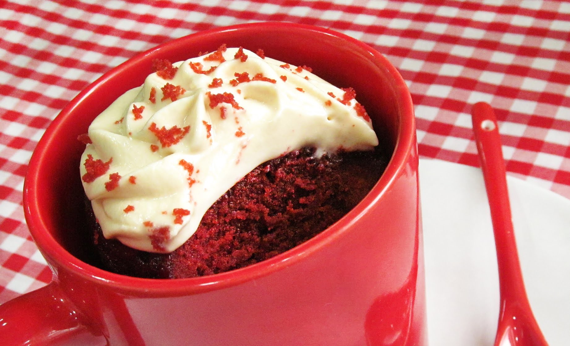 Mug Cake Red Velvet | 3 minutos en el Microondas!