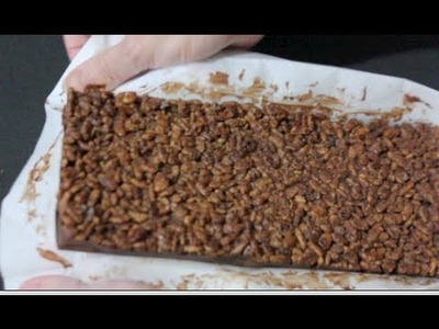 Receta de turrón fácil de chocolate con tutorial de molde