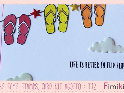 Simons Says Stamps, Card Kit Agosto - Tarjeta 2