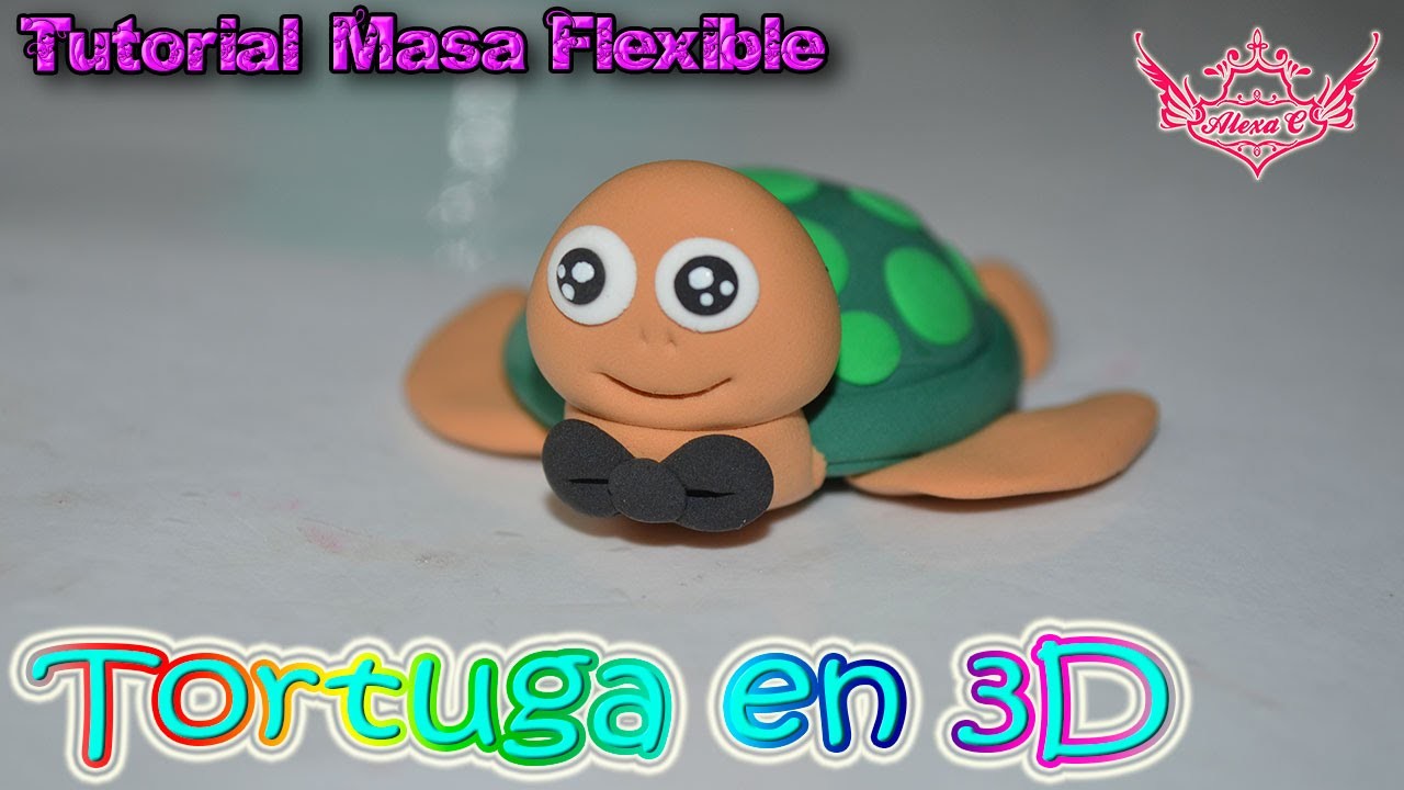 ♥ Tutorial: Tortuga de Masa Flexible ♥