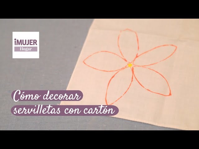Cómo decorar servilletas con cartón | @iMujerHogar