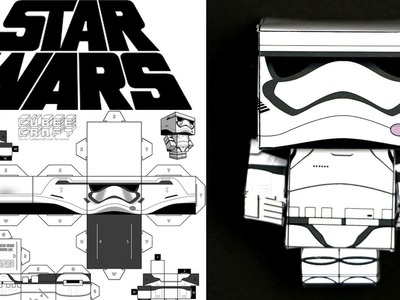 Como hacer cubecraft o papercraft: stormtrooper de Star Wars