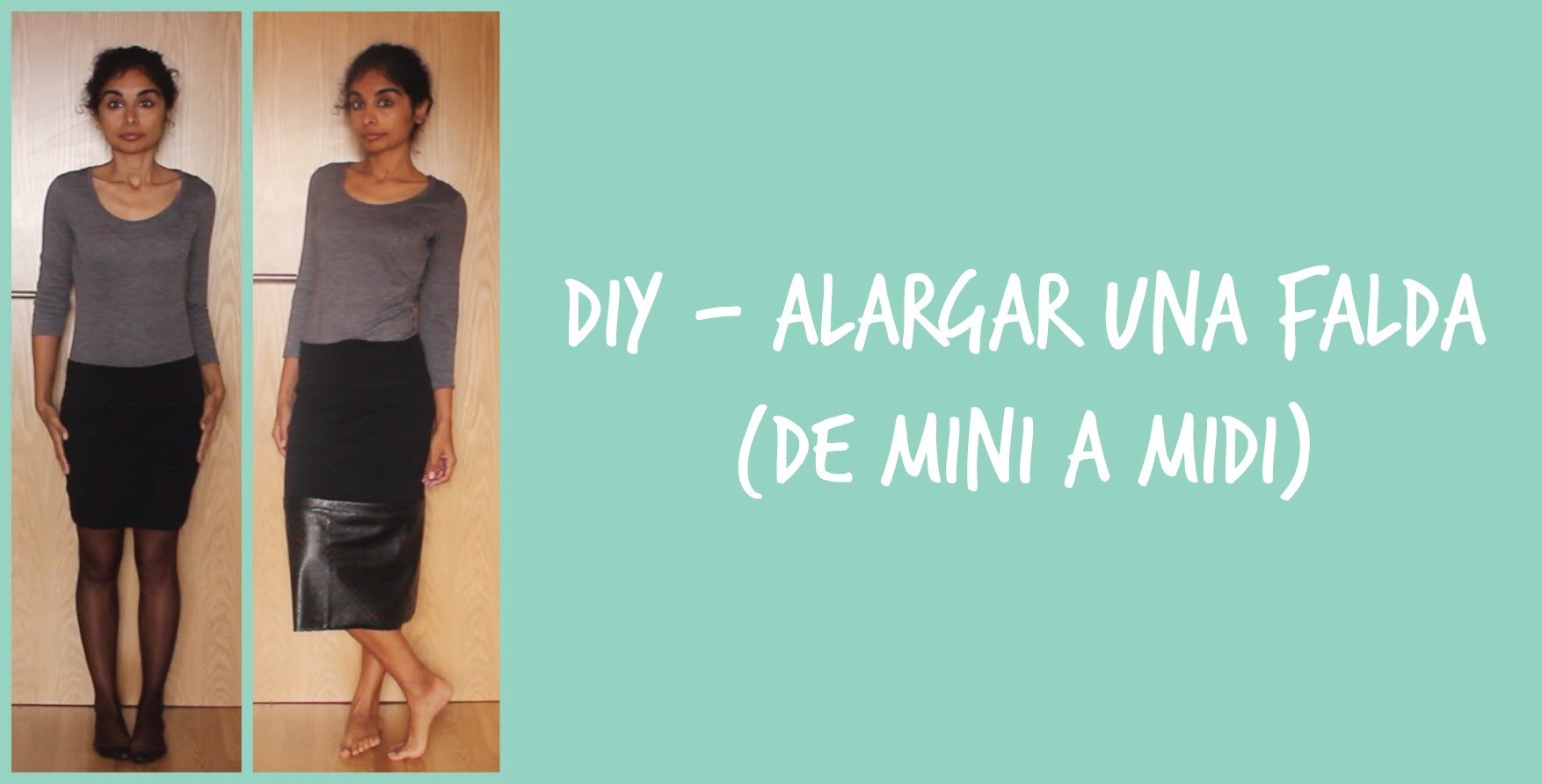 DIY - Alargar una falda (de mini a Midi)