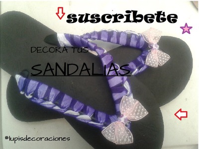 DIY SANDALIAS DECORADAS CON LISTON
