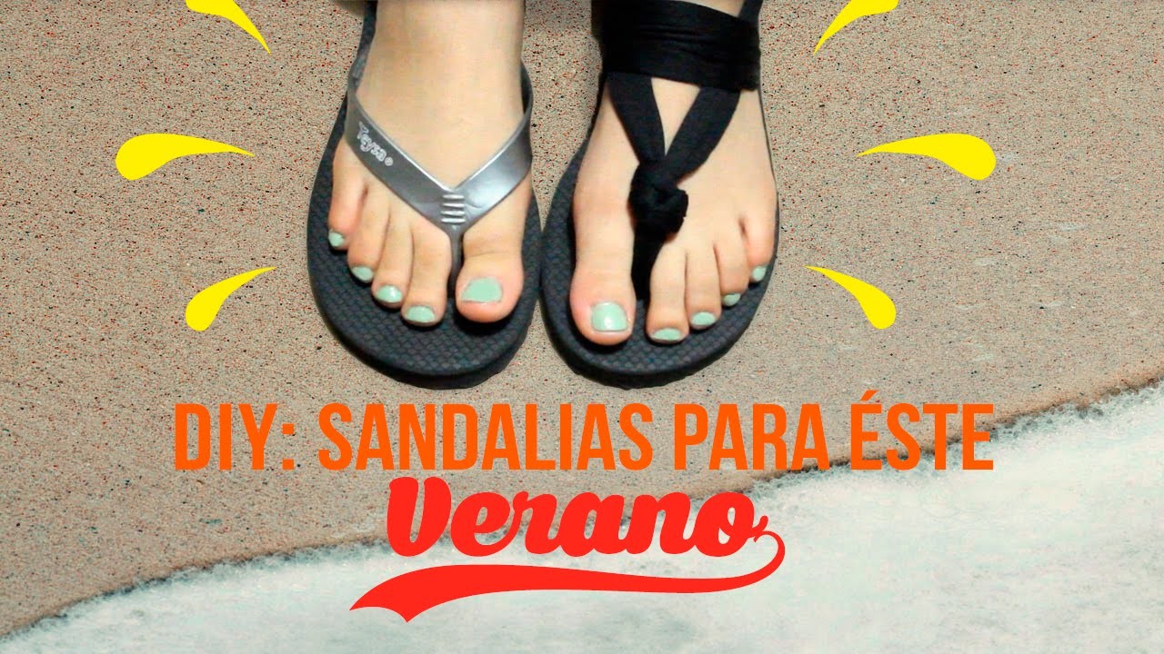 DIY SANDALIAS PARA EL VERANO♡