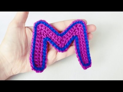 Letra "M" a crochet | How to crochet letter M