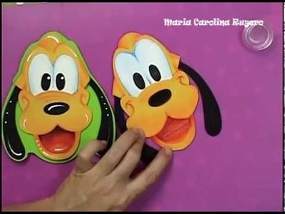 Maria Carolina Rugero Pluto en foamy tecnica creyon