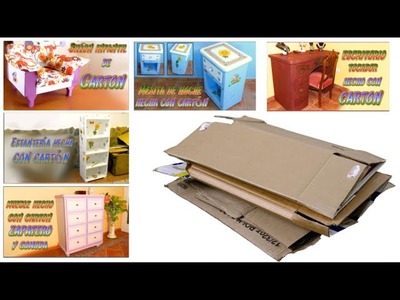 Muebles de cartón: que tipo de cartón se necesita y como conseguirlo a partir de cajas