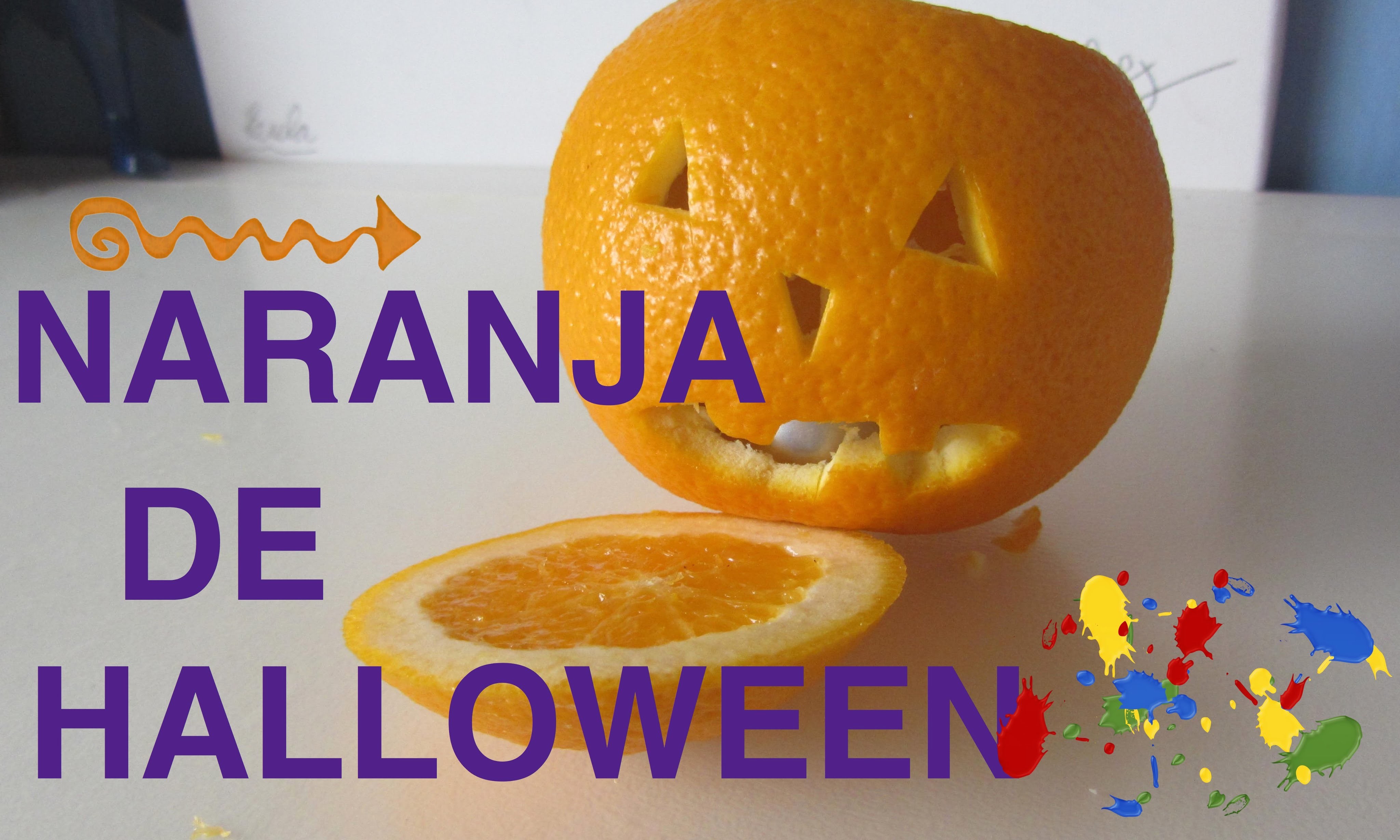 Naranja de halloween