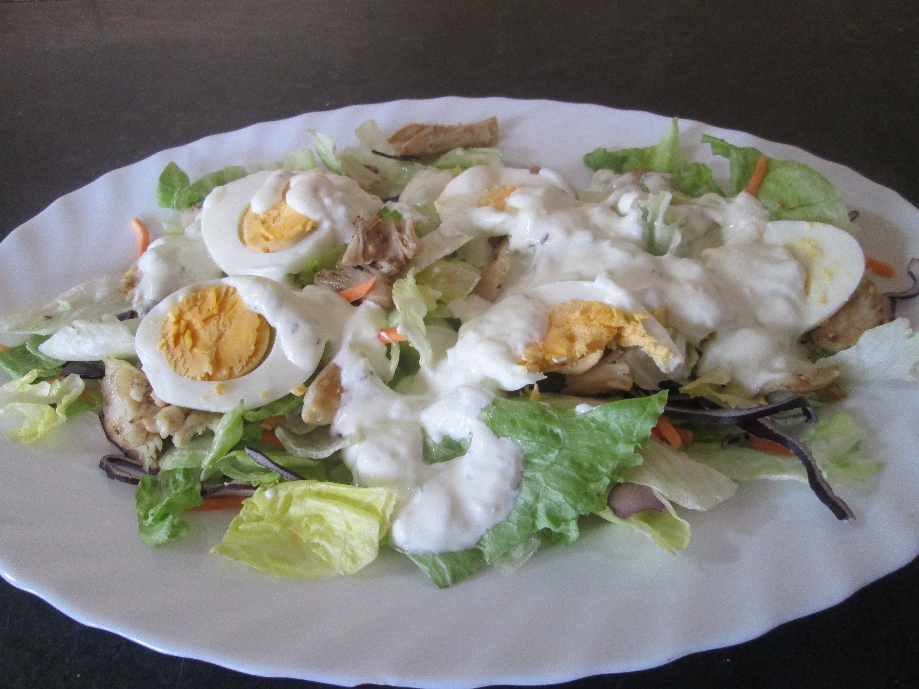 Receta: Ensalada Fresca De Pollo Y Salsa De Yogur - Silvana Cocina Y Manualidades
