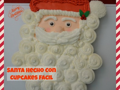 Santa Hecho Con Cupcakes Facil