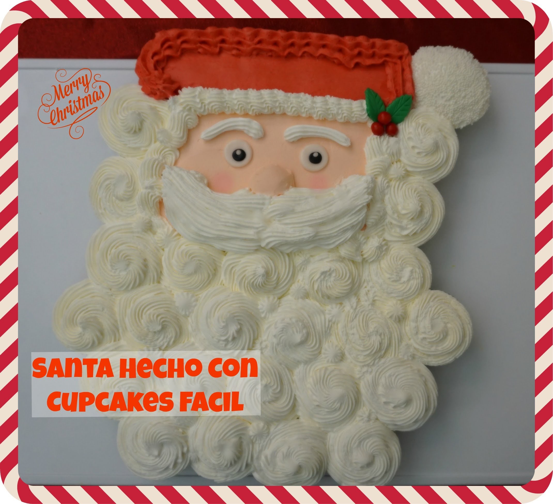 Santa Hecho Con Cupcakes Facil