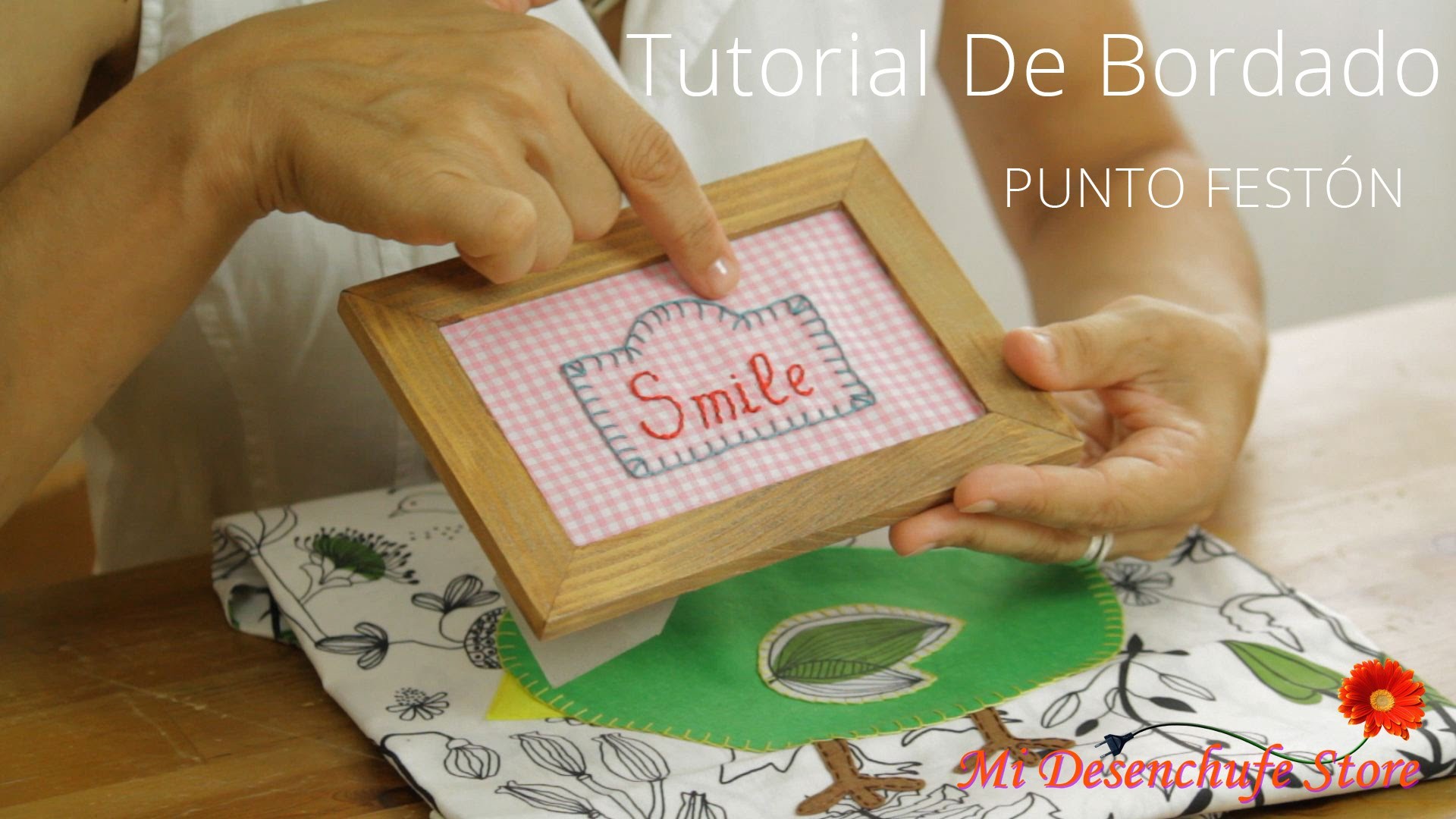 Tutorial #6 - Como bordar el Punto Festón o Punto Ojal - How to make buttonhole stitch
