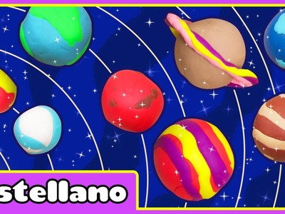 Como Hacer Planetas de Plastilina - Play Doh Planets by Hooplakidz Castellano