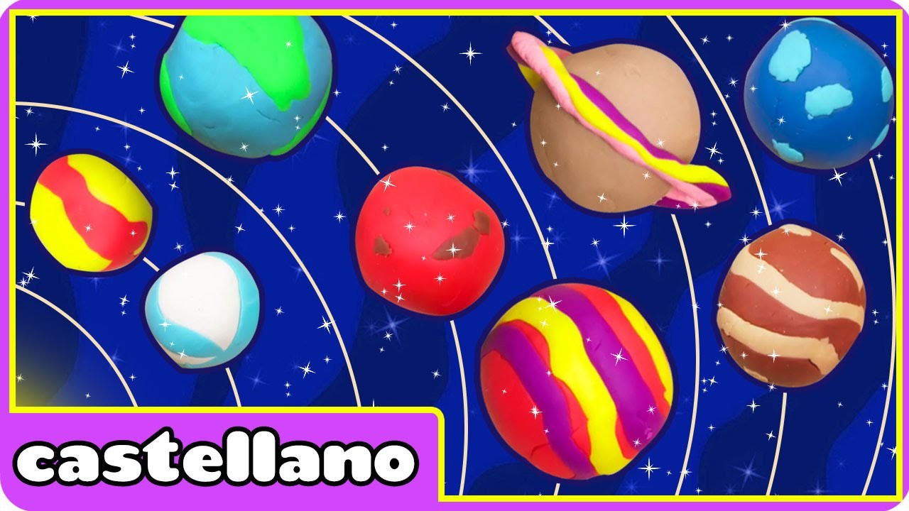Como Hacer Planetas de Plastilina - Play Doh Planets by Hooplakidz Castellano