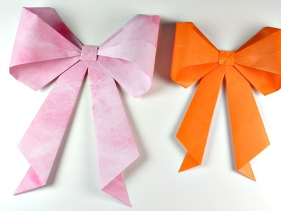 Cómo hacer un lazo de origami | Origami Bow | Mundo@Party