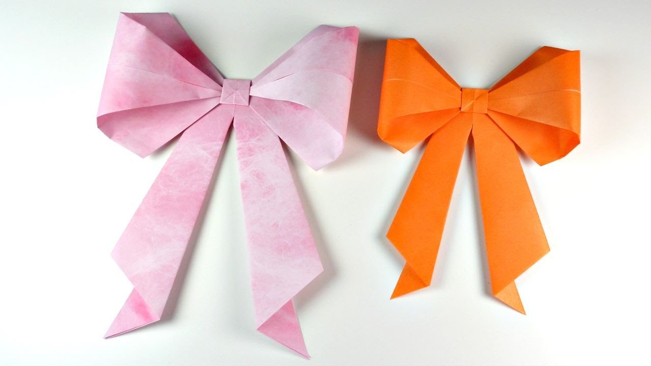 Cómo hacer un lazo de origami | Origami Bow | Mundo@Party