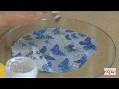 Como hacer un plato en vidrio decorativo  - Hogar Tv por Juan Gonzalo Angel