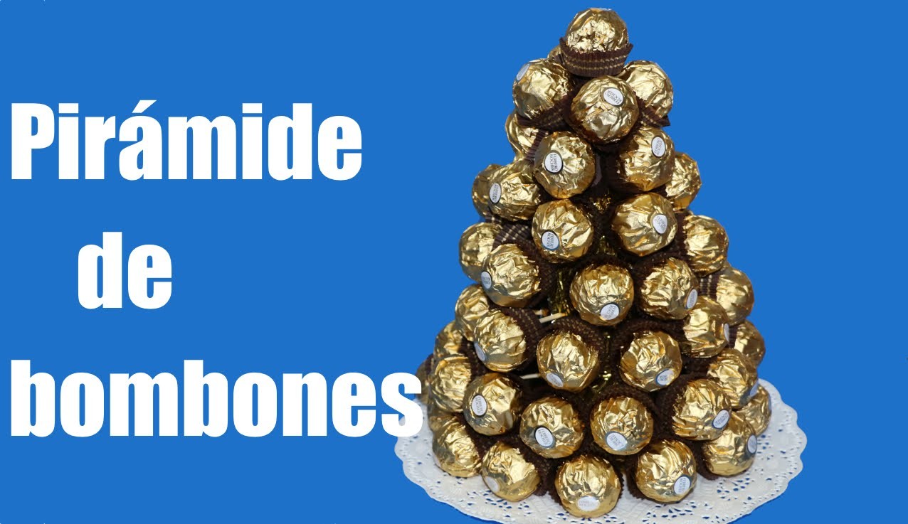 Cómo hacer una pirámide de bombones Ferrero Rocher