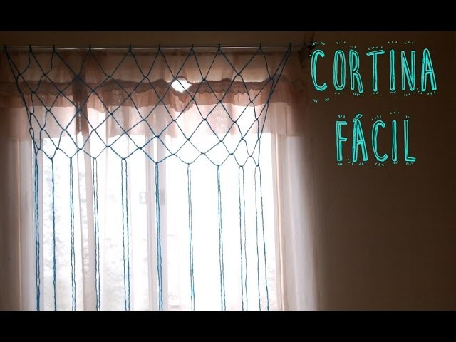 DIY cortina hecha con lana fácil - Ammy ♥