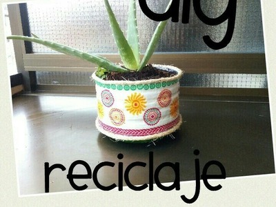 DIY reciclaje - De garrafa a tiesto para planta
