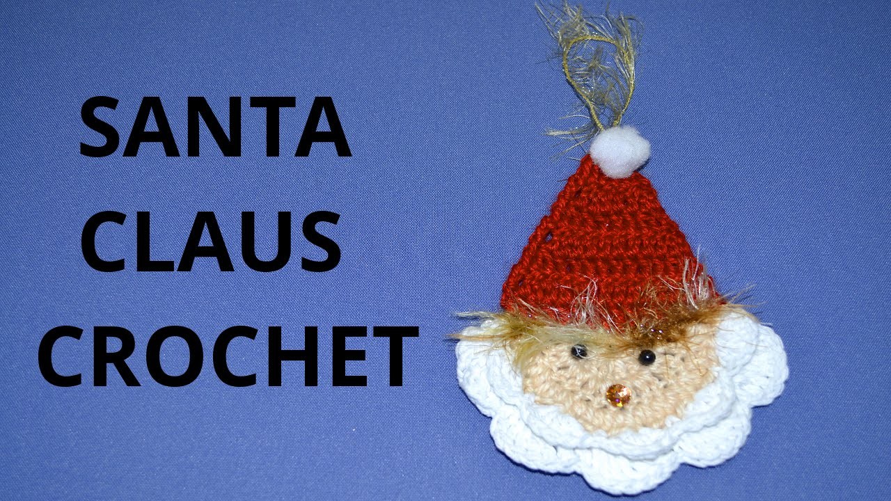Santa Claus en tejido crochet tutorial paso a paso.