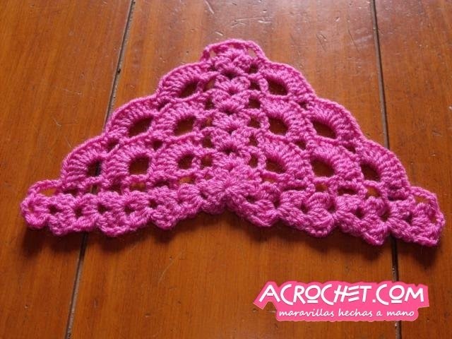 Blog Acrochet Abanicos pequenhos 2 lados tecnica de crochet parte 1