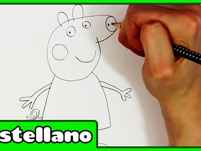 Como Dibujar Peppa Pig - How To Peppa Pig by Hooplakidz Castellano