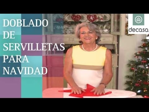 Cómo doblar las servilletas para decorar la mesa de Navidad (DIY) | Lilla Moreno