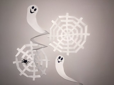 Cómo hacer telarañas y fantasmas de papel para Halloween