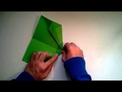 Como hacer un avion de papel bombardero sencillo   [Origami - Papiroflexia]