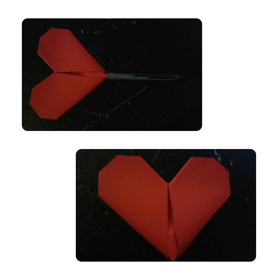 COMO HACER UN CORAZON DE PAPEL. PLUMA.REGALO.14 FEBRERO