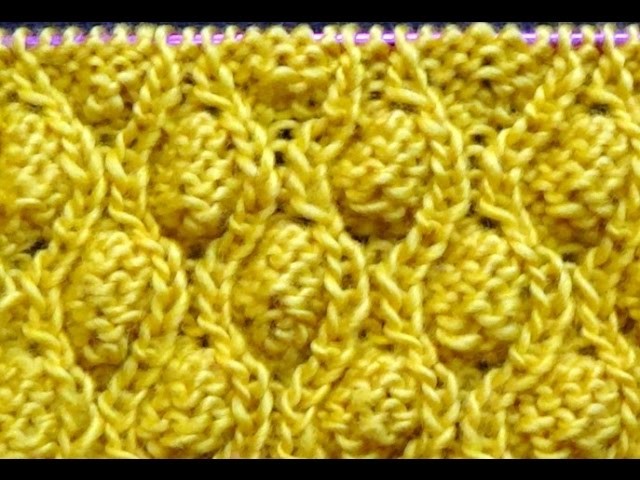 Cómo Tejer Punto Piñas-Knit the Cocoon Stitch(305)