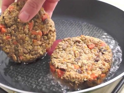 Furiosas hamburguesas de lenteja