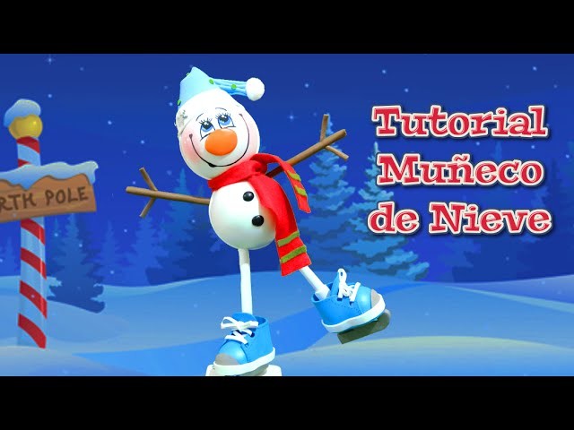Manualidades para Navidad: muñeco de nieve de goma eva o foamy - Isa ❤️