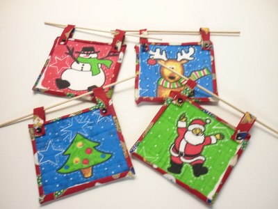 Manualidades para Navidad:  CUADROS en PATCHWORK  - PICTURES patchwork with limpión ( Imitation )