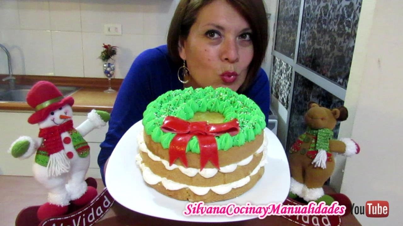 NAVIDAD: TORTA CORONA NAVIDEÑA - Silvana Cocina y Manualidades