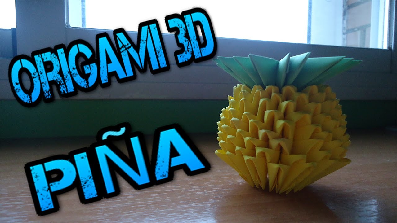 Piña de Origami 3D